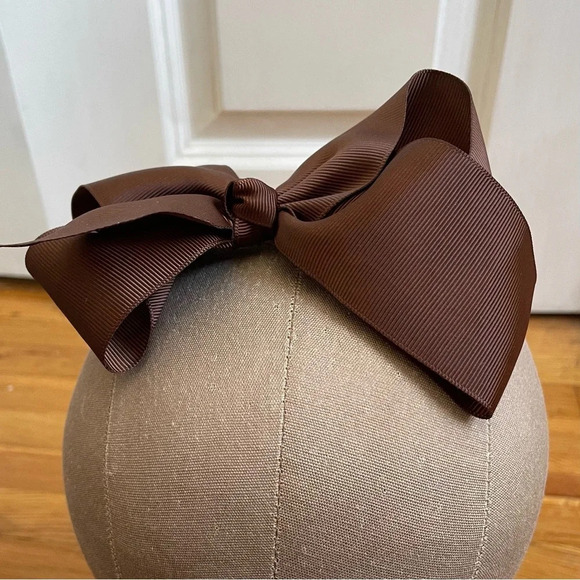 4/$25 Brown Bow Hair Clip - Picture 3 of 6